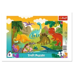 Puzzle: Dinosaurs 15 Frame (Trefl Kids)